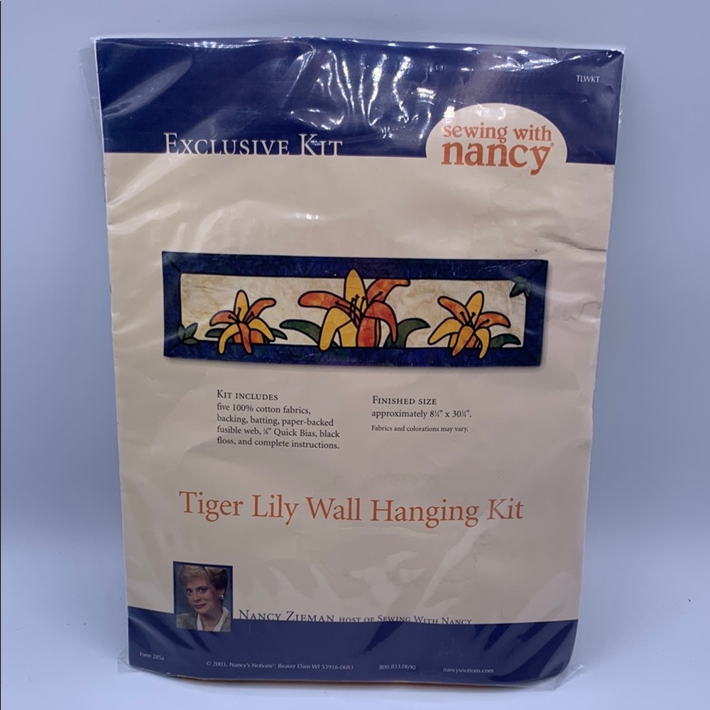 2003 Nancy Zieman Tiger Lily Wall Hanging Kit Multicolor TLWKT